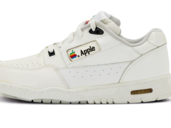 Rare Apple trainers with vintage rainbow logo go up for sale in US | Science & Tech News