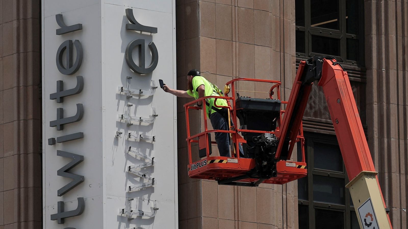 Elon Musk reveals why he’s rebranding Twitter to X – as police disrupt company’s sign removal | Science & Tech News